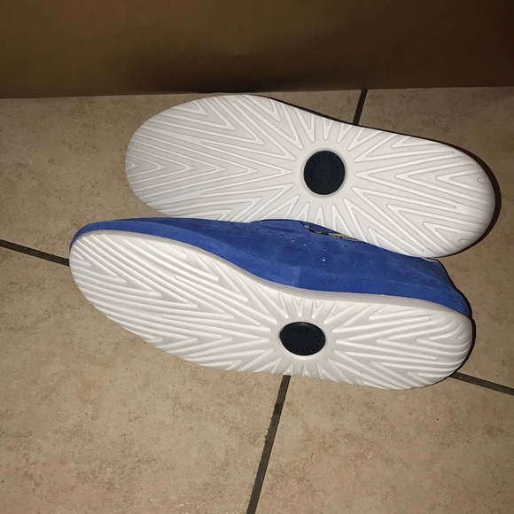 Mens CALI PENNY SLIP ON LOAFERS BLUE #10 - Picture 3 of 7